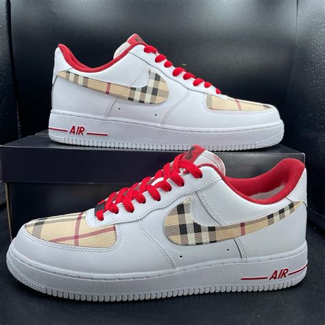 air force per burberry|Burberry air force 1 custom.